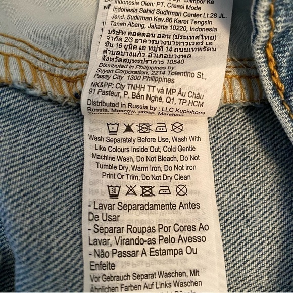 COTTON:ON Womens Curve A-Line High Rise Denim Short Lagoon Blue Size 18 NWT - Picture 10 of 10